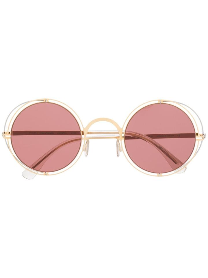 Mykita Round Tinted Sunglasses - Gold
