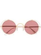Mykita Round Tinted Sunglasses - Gold