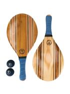 Frescobol Carioca Bi-colour Beach Bat Set - Brown
