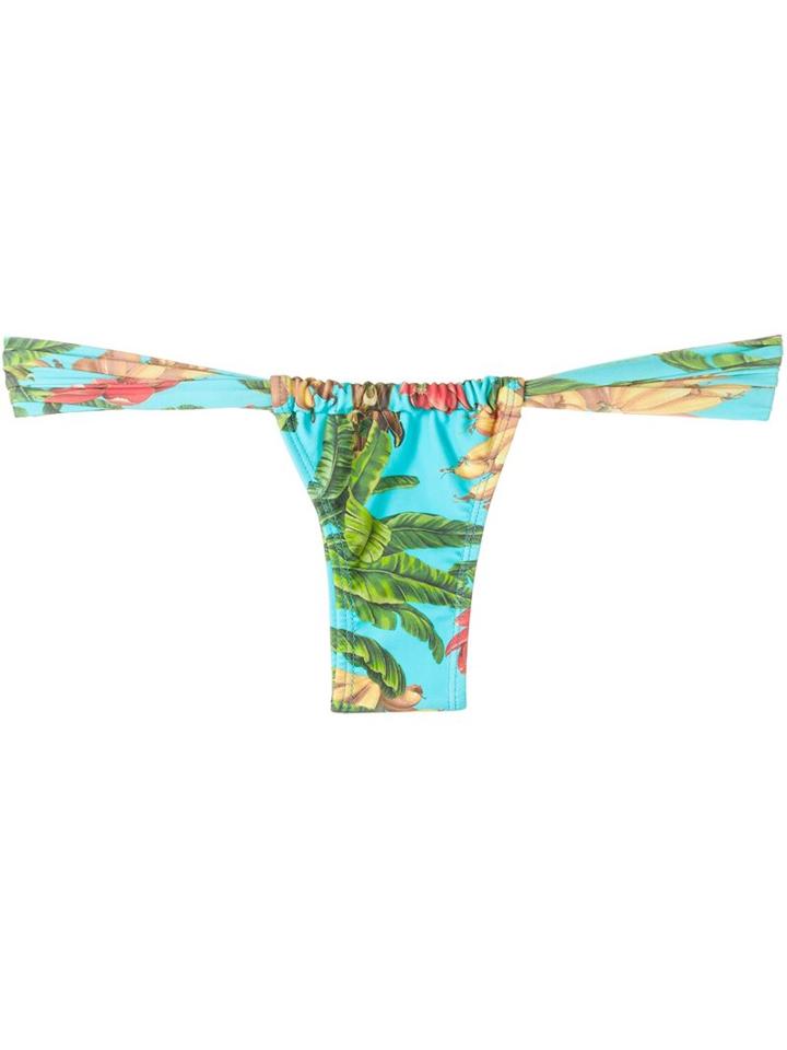 Blue Man Printed Bikini Bottoms, Women's, Size: Pp, Lyocell