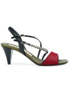 Nº21 Embellished Strappy Sandals - Red
