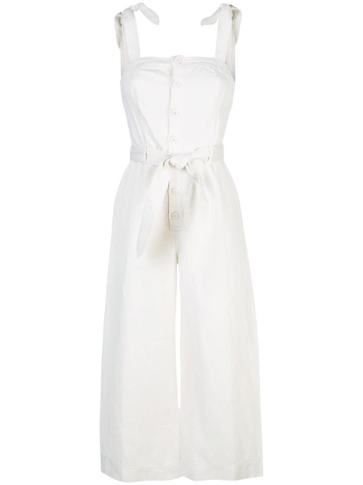 Apiece Apart Deia Cropped Leg Jumpsuit - White