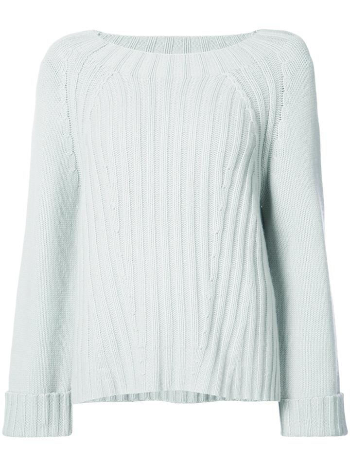 Vince Ribbed Sweater - Blue