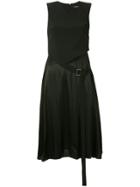 Neil Barrett Layered Look Asymmetric Dress - Black