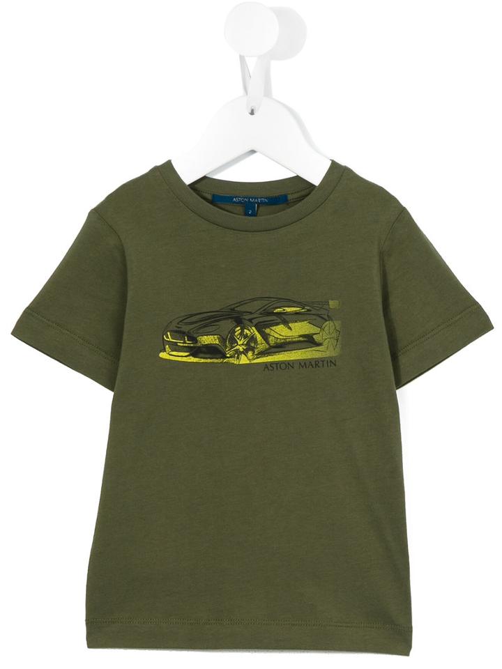 Aston Martin Kids - Car Print T-shirt - Kids - Cotton - 36 Mth, Green