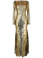 Amen Sequinned Evening Dress - Metallic