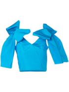 Bambah Overlap Bow Top - Blue