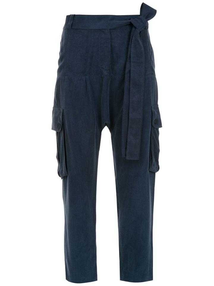 Le Lis Blanc Calça Sarouel Lulu Marine - Blue