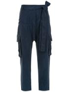 Le Lis Blanc Calça Sarouel Lulu Marine - Blue