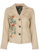 Loveless Embroidered Fitted Jacket - Brown