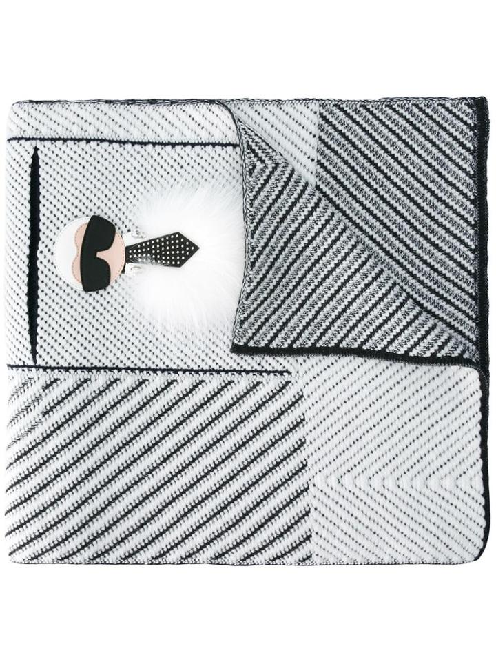 Fendi 'karlito' Scarf - White