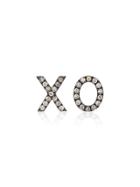 Rosa De La Cruz Brown Diamond Xo Earrings