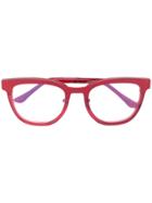 Marni Eyewear Square Frame Glasses - Red