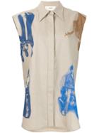 Ports 1961 Oversized Sleeveless Shirt - Neutrals