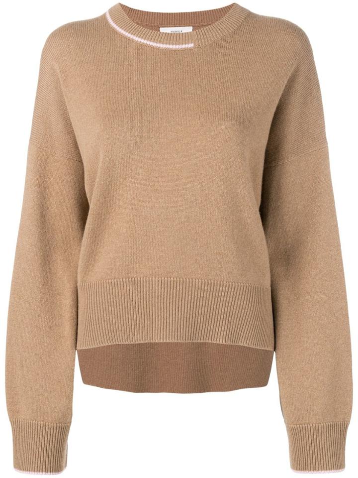 Pringle Of Scotland Contrast Cashmere Jumper - Brown