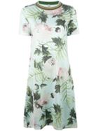 Antonio Marras Floral Print Dress, Women's, Size: Small, Green, Polyester/viscose/polyamide/spandex/elastane
