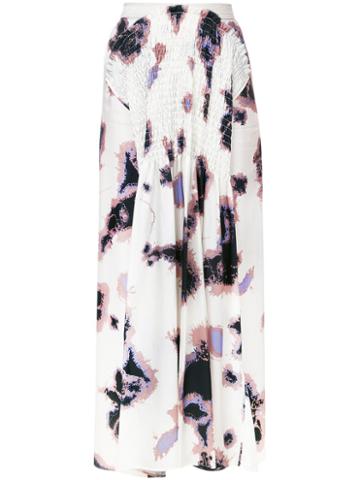 Long Smock Detail Skirt - Women - Cupro - One Size, White, Cupro, Theatre Products