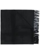 Max Mara Frayed Scarf - Black