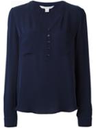 Diane Von Furstenberg Front Button Placket Top
