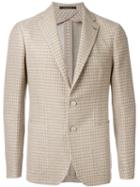 Tagliatore Two Button Woven Blazer, Men's, Size: 46, Nude/neutrals, Linen/flax/cotton/polyamide/cupro