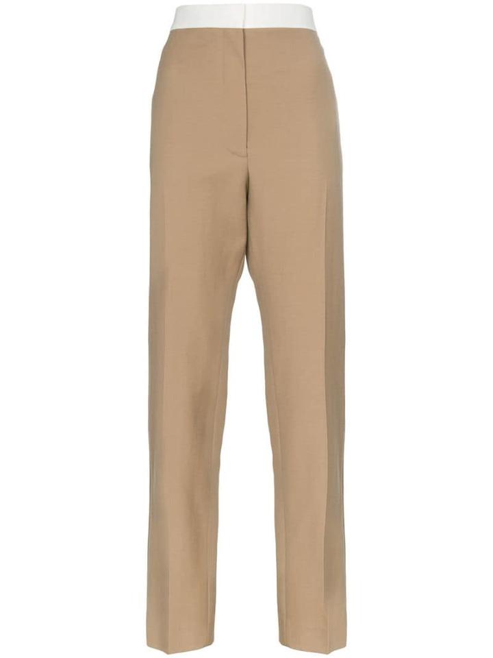 Loewe High Waist Tuxedo Trousers - Neutrals