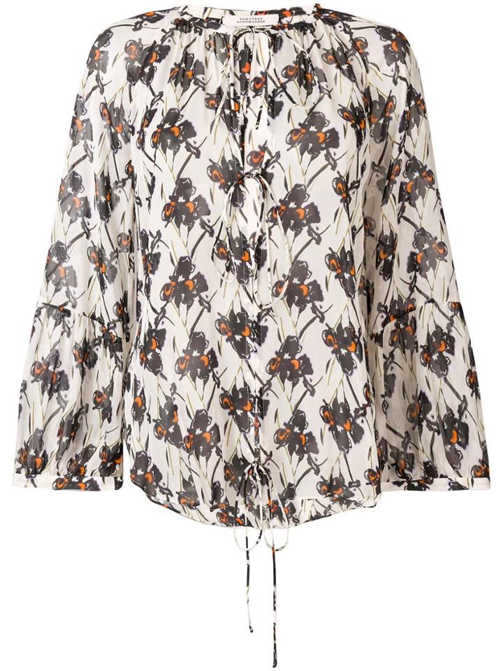 Dorothee Schumacher Floral Long-sleeve Blouse - White