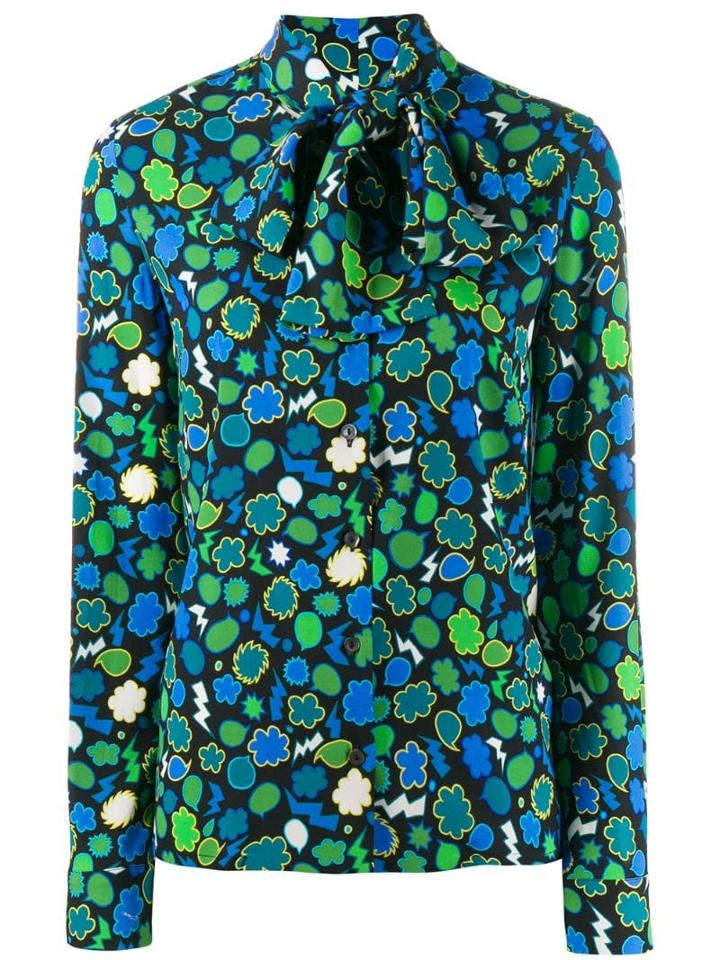 P.a.r.o.s.h. Printed Blouse - Black