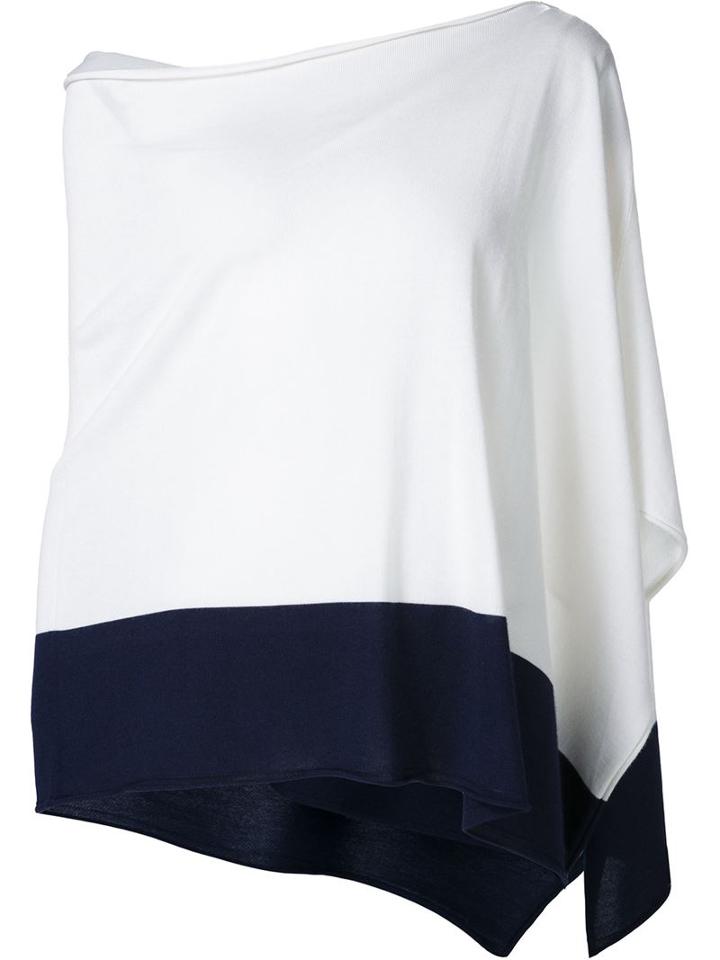 Ralph Lauren Black Asymmetric Knit Top