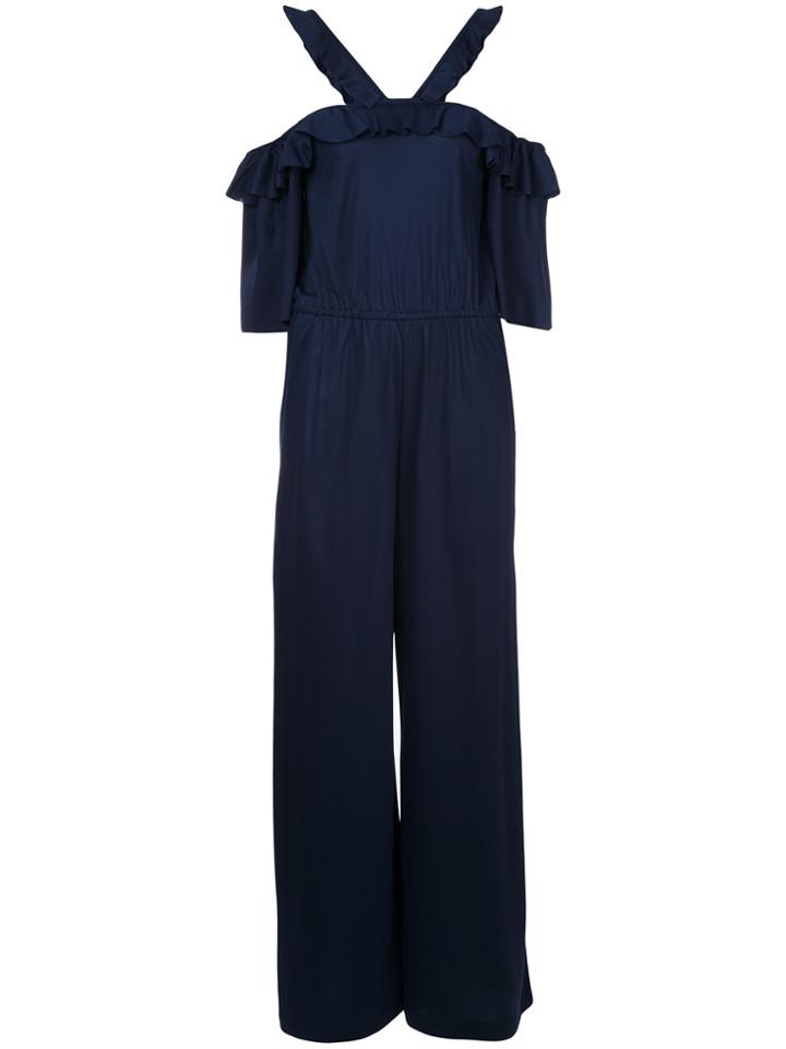 Aula Halterneck Jumpsuit - Blue