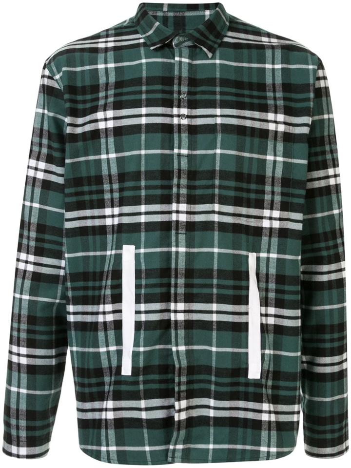 Craig Green Tape Appliqué Plaid Shirt