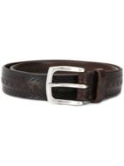 Orciani Embossed Belt - Brown