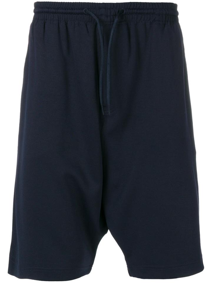 Y-3 Dropped Crotch Shorts - Blue
