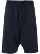 Y-3 Dropped Crotch Shorts - Blue