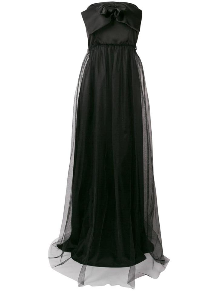 Pinko Strapless Flared Maxi Dress - Black