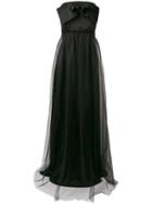 Pinko Strapless Flared Maxi Dress - Black
