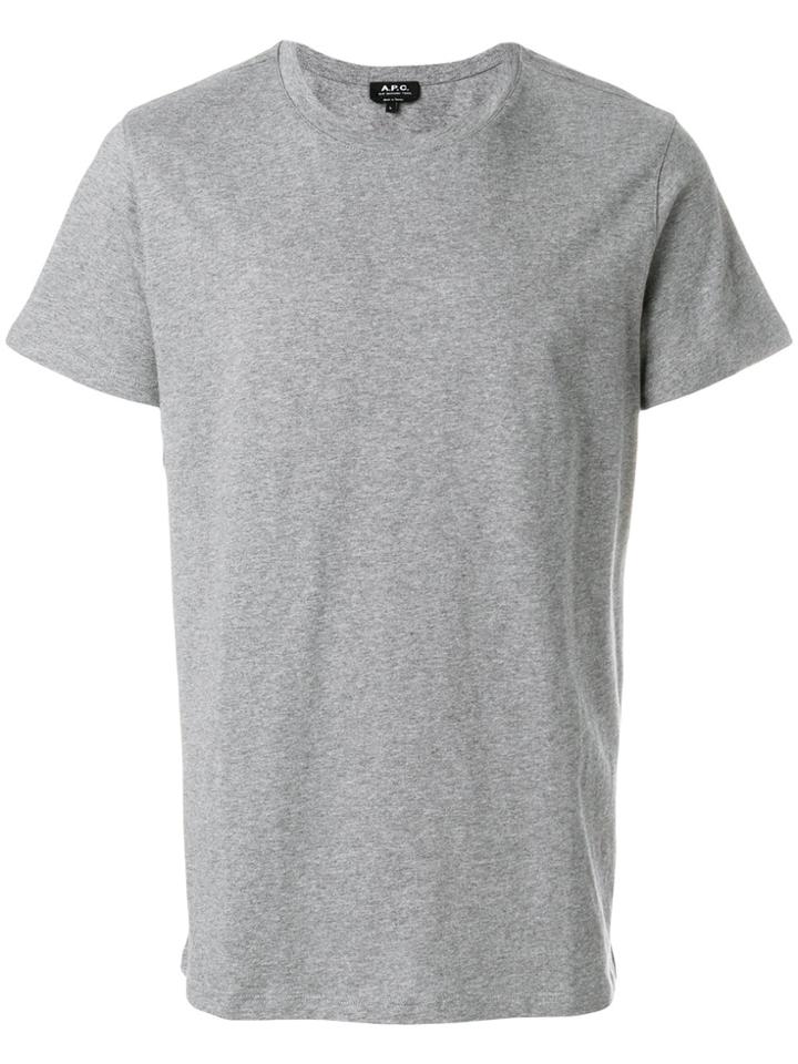 A.p.c. Round Neck T-shirt - Grey