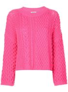 Jason Wu Long Sleeve Knitted Top - Pink