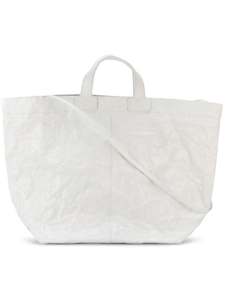 Zilla Shopper Tote, Women's, White, Leather