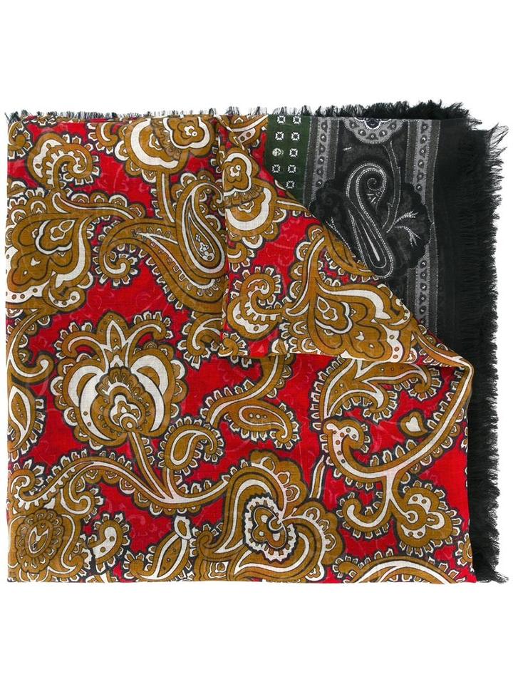 Alexander Mcqueen Paisley Scarf, Men's, Silk/modal