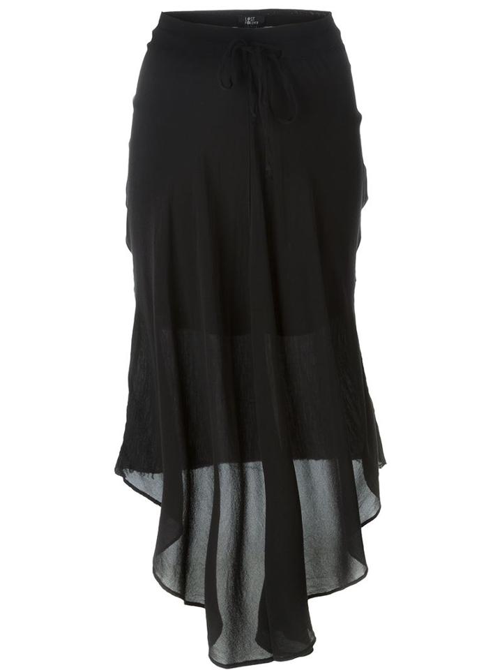 Lost And Found Sheer Asymmetric Skirt