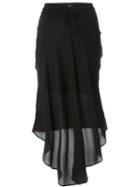 Lost And Found Sheer Asymmetric Skirt