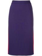 P.a.r.o.s.h. Fitted Pencil Skirt - Purple