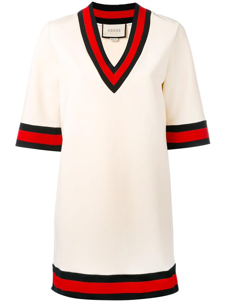 Gucci - Gg Web Stretch Cricket Dress - Women - Polyamide/spandex/elastane/viscose - M, Nude/neutrals, Polyamide/spandex/elastane/viscose