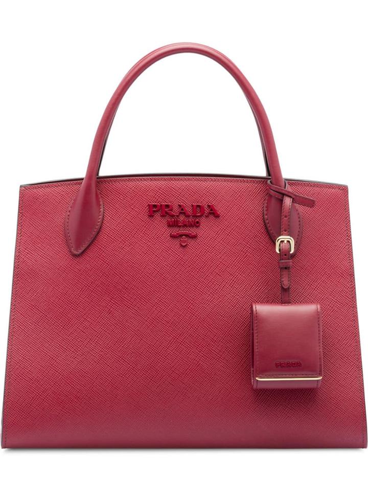 Prada Monochrome Tote Bag - Pink