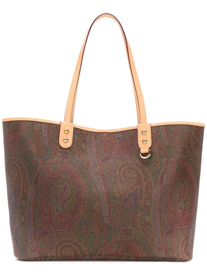 Etro Paisley Tote - Brown
