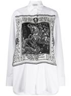 Lanvin Saint Georges And The Dragon Print Shirt - White