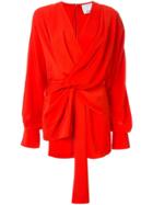 Acler Jenkins Twist Blouse - Red