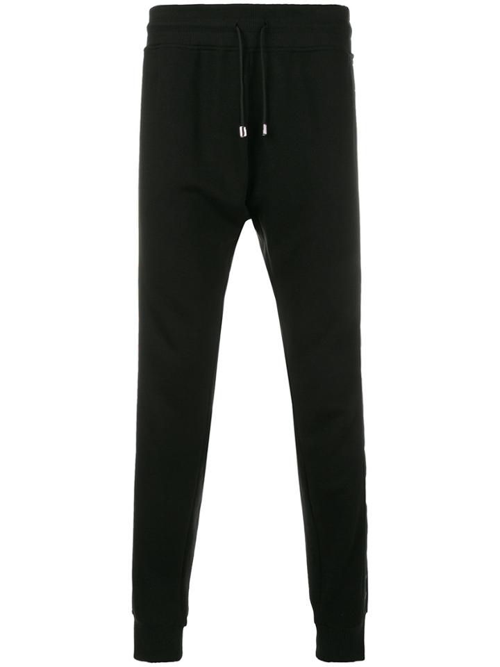 Philipp Plein Logo Stripe Joggers - Black
