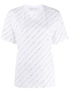 Victoria Victoria Beckham All-over Logo T-shirt - White