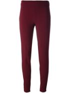 Giambattista Valli Skinny Trousers, Women's, Size: 44, Red, Spandex/elastane/acetate/viscose/wool